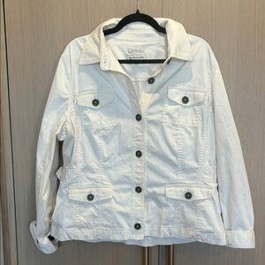 Jones New York Cream Utility Jacket